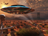 Buy Artist's Concept of Stealth Technology Being Developed on Area 51 at AllPosters.com