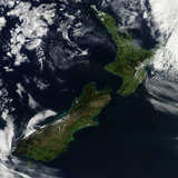 Satellite View of New Zealand