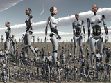 Artist's Concept of an Abundance of Androids with Artificial Intelligence Photographic Print