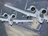 Two A-10C Thunderbolt II Aircraft Fly in Formation