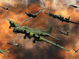 Buy American and German Aircraft Battle it Out in the Skies During WWII at AllPosters.com