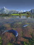 Fanged Enchodus Predatory Fish from the Late Cretaceous Period