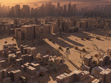 An Astronaut Explorer Amongst an Abandond Civilization