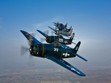Buy Five Grumman F8F Bearcats in Formation at AllPosters.com