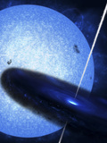 Artist's Concept of Cygnus X-1, a Luminous X-Ray Source in the Constellation Cygnus