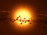 A Young Star Circled by Debris