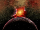 Artist' Concept Illustrating the Stellar Explosion of a Supernova Photographic Print