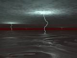 Buy A View Below the Gas Clouds of Jupiter's Atmosphere, across a Sea of Liquid Hydrogen at AllPosters.com