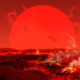 The Sun Seen from a Molten Earth 3 Billion Years from Now