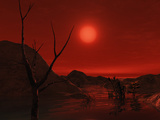 Buy Extrasolar Planet Gliese 581 G Orbiting a Red Dwarf Star at AllPosters.com