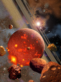 The Primordial Earth Being Formed by Asteroid-Like Bodies