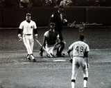 Reggie Jackson Autographed 1977 World Series Home Run Vs. Hough Photograph