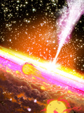 A Giant Black Hole at the Center of a Galaxy Photographic Print