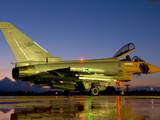 Buy An Italian Air Force Eurofighter Typhoon at Night on Decimomannu Air Base, Italy at AllPosters.com