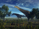 Buy Isisaurus Dinosaurs Wander Lush Plains at AllPosters.com