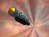Buy Illustration of a Spacecraft Travelling Faster Than the Speed of Light at AllPosters.com