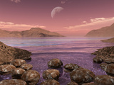 Buy Artist's Concept of Archean Stromatolites on the Shore of an Ancient Sea at AllPosters.com