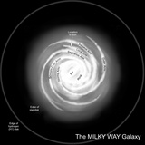 A Diagram of the Milky Way, Depicting its Various Named Parts