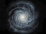 Artist's Concept of a Face-On View of Our Galaxy, the Milky Way Photographic Print