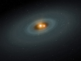 A Tight Pair of Stars and a Surrounding Disk of Dust Photographic Print