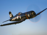 A Vought F4U-5 Corsair in Flight