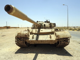 A T-55 Tank Destroyed by Nato Forces in the Desert North of Ajadabiya, Libya
