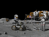 Artist's Concept of a Future Lunar Exploration Mission Photographic Print