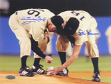 Whitey Ford/Don Larsen Yankee Stadium Final Game Scooping Dirt Horizontal Photo