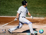 Johnny Damon Autographed Batting Stance Photograph