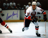 Mike Bossy Autographed Skate Up Ice Photograph