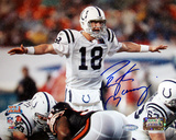 Buy Peyton Manning Colts SB XLI Pointing at the line Photo Signed in Blue at AllPosters.com