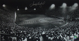 Sandy Koufax Autographed Dodgers Night Game at Los Angeles Coliseum Photograph