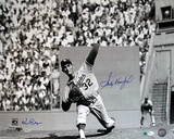 Sandy Koufax And Ken Regan Dual Autographed Wind Up Horizontal B/W Photograph