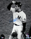 Paul O'Neill Autographed 2001 WS Tip Cap B&W Vertical Photograph