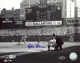 Don Larsen Autographed First Pitch Photograph