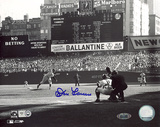 Don Larsen Autographed First Pitch Photograph