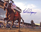 Buy Big Brown Crossing the Finish at the Preakness Signed By Kent Desormeaux Photo at AllPosters.com