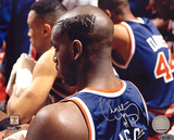 Anthony Mason Side Head Shot Of Knicks Hair Cut Autographed Photo (Hand Signed Collectable)