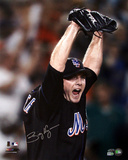 Billy Wagner Autographed NY Mets Arms Raised Photograph