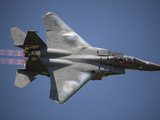A Unique Perspective Shows the Top of a Fighter Jet