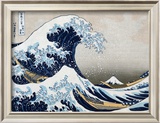 The Great Wave at Kanagawa (from 36 views of Mount Fuji), c.1829 Framed Art Print