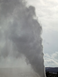 Buy Old Faithful Erupting into a Late-Winter Sky at AllPosters.com
