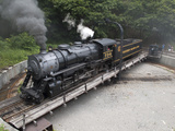 Western Maryland Scenic Railraod 2-8-0 #734 Turning on the Turntable