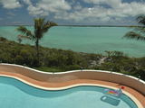 Swimming Pool Nearby the Bayside Waters of the Turks and Caicos