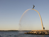 Buy Nackastrand and Carl Milles Statue Near Stockholm at Sunset at AllPosters.com