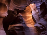 Eroded Sandstone Cliff Walls in a Slot Canyon