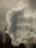 Buy Steam Rising from Castle Geyser in Yellowstone National Park at AllPosters.com