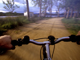 Buy Point of View Photograph of a Road over the Handlebars of a Bike at AllPosters.com