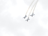 Yak 52Tw Aircraft Fly in Formation