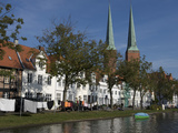 Buy Lubeck Cathedral Along the River Trave, UNESCO World Heritage Site at AllPosters.com